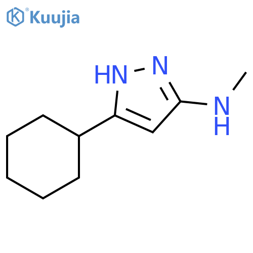 5-cyclohexyl-N-methyl-1H-pyrazol-3-amine structure