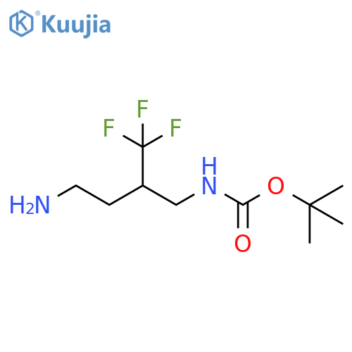 Carbamic acid, N-[4-amino-2-(trifluoromethyl)butyl]-, 1,1-dimethylethyl ester structure