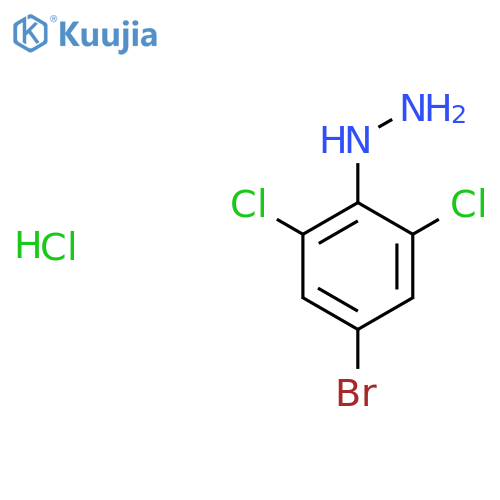 (4-Bromo-2,6-dichlorophenyl)hydrazine hydrochloride structure