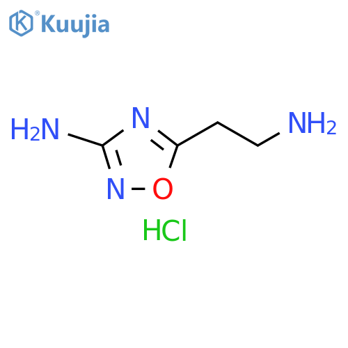 5-(2-aminoethyl)-1,2,4-oxadiazol-3-amine hydrochloride structure