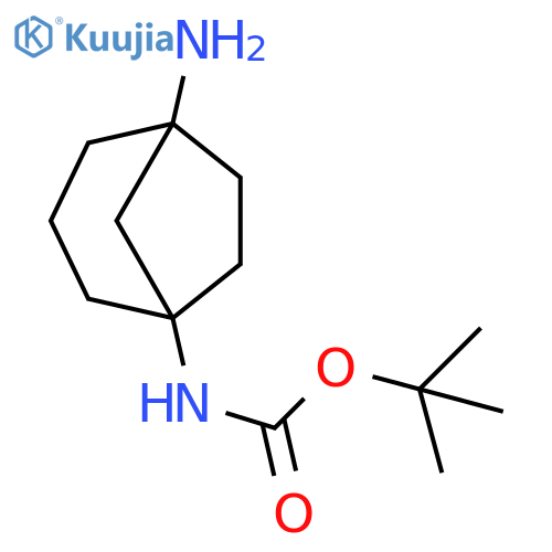 tert-butyl N-{5-aminobicyclo3.2.1octan-1-yl}carbamate structure