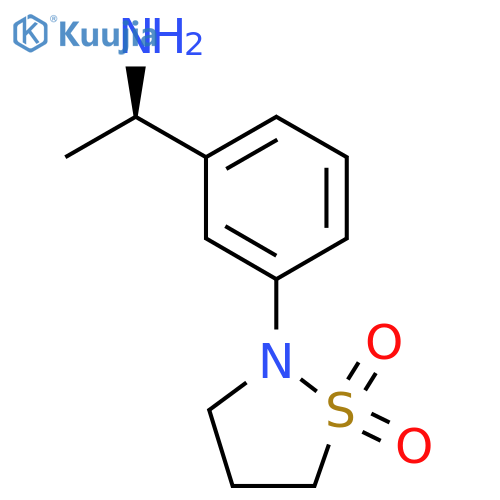 2-{3-(1R)-1-aminoethylphenyl}-1lambda6,2-thiazolidine-1,1-dione structure