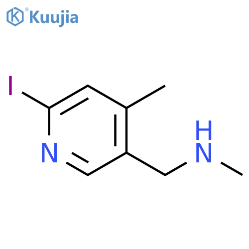 (6-Iodo-4-methyl-pyridin-3-ylmethyl)-methyl-amine structure