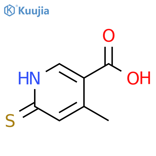 4-Methyl-6-thioxo-1,6-dihydro-pyridine-3-carboxylic acid structure