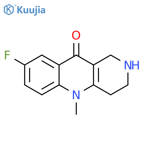 8-fluoro-5-methyl-1,3,4,5-tetrahydrobenzo[b][1,6]naphthyridin-10(2H)-one structure