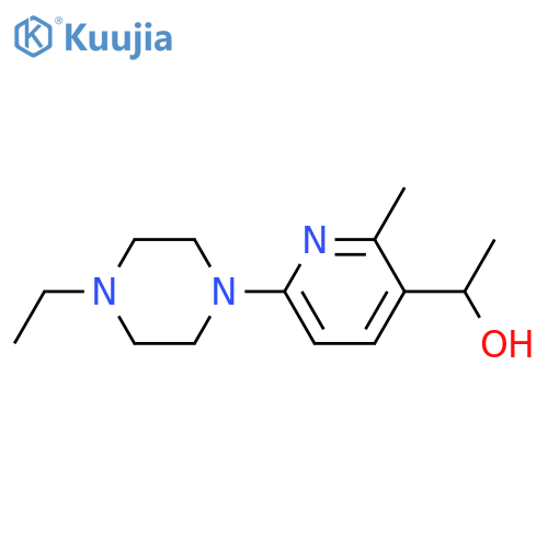 1-[6-(4-Ethyl-piperazin-1-yl)-2-methyl-pyridin-3-yl]-ethanol structure