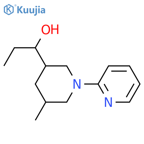 1-(3-Methyl-3,4,5,6-tetrahydro-2H-[1,2]bipyridinyl-5-yl)-propan-1-ol structure