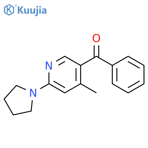 (4-Methyl-6-pyrrolidin-1-yl-pyridin-3-yl)-phenyl-methanone structure