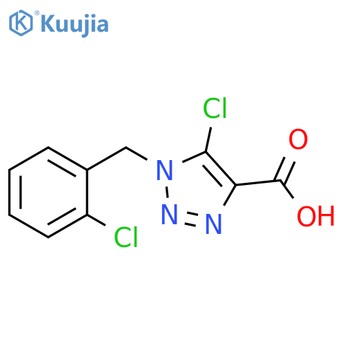 5-Chloro-1-(2-chloro-benzyl)-1H-[1,2,3]triazole-4-carboxylic acid structure