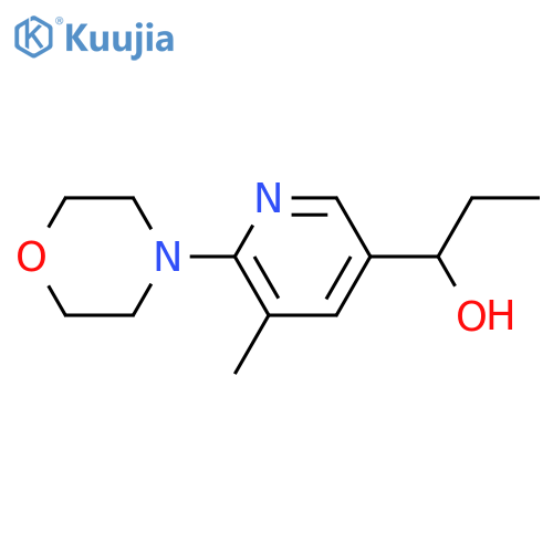 1-(5-Methyl-6-morpholin-4-yl-pyridin-3-yl)-propan-1-ol structure