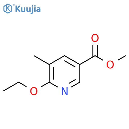 6-Ethoxy-5-methyl-nicotinic acid methyl ester structure