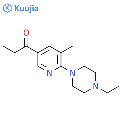 1-[6-(4-Ethyl-piperazin-1-yl)-5-methyl-pyridin-3-yl]-propan-1-one structure