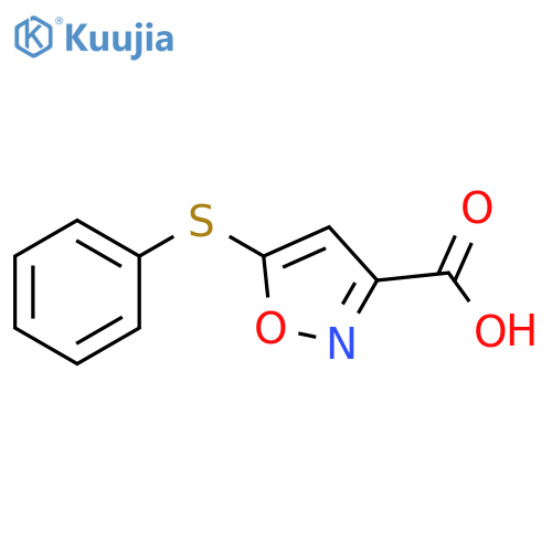 5-Phenylsulfanyl-isoxazole-3-carboxylic acid structure