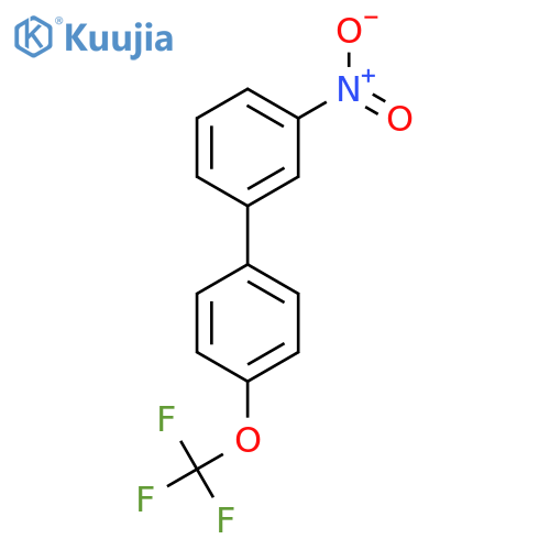 3-Nitro-4'-(trifluoromethoxy)biphenyl structure