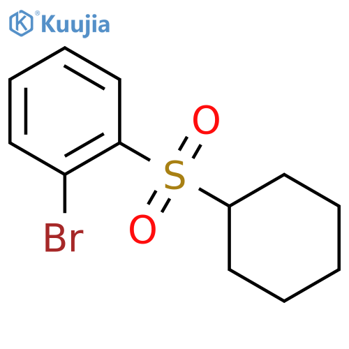 1-Bromo-2-(cyclohexanesulfonyl)benzene structure