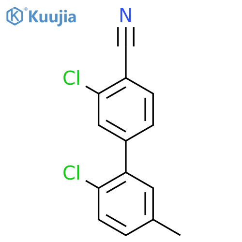 2-chloro-4-(2-chloro-5-methylphenyl)benzonitrile structure