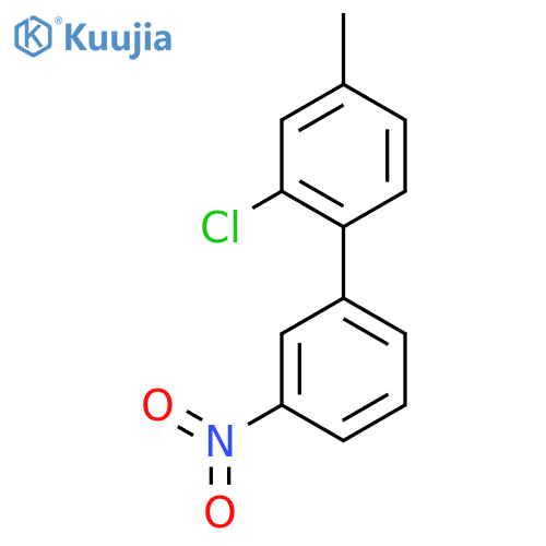 2-chloro-4-methyl-1-(3-nitrophenyl)benzene structure