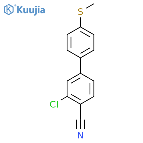 2-Chloro-4-4-(methylsulfanyl)phenylbenzonitrile structure