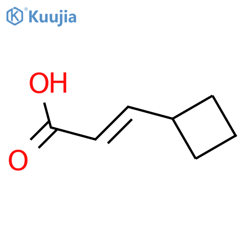 (2E)-3-cyclobutylprop-2-enoic acid structure