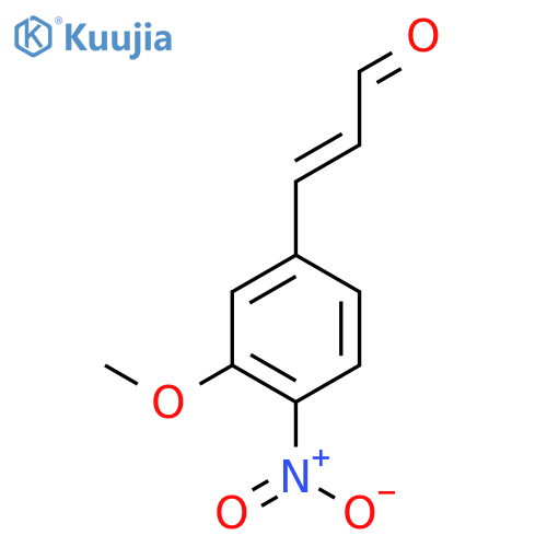 3-(3-methoxy-4-nitrophenyl)prop-2-enal structure