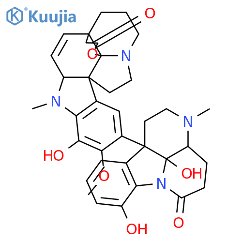 Aspidospermidin-21-oicacid,3,4-didehydro-15-[(11bR,11cR)-2,3,3a,5,6,11c-hexahydro-8,11c-dihydroxy-3-methyl-6-oxo-1H-indolo[3,2,1-de][1,5]naphthyridin-11b(4H)-yl]-17,19-dihydroxy-16-methoxy-1-methyl-,g-lactone (9CI) structure