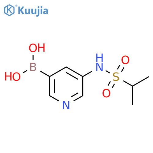 (5-(1-Methylethylsulfonamido)pyridin-3-yl)boronic acid structure
