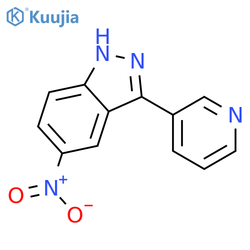 5-Nitro-3-(pyridin-3-yl)-1H-indazole structure