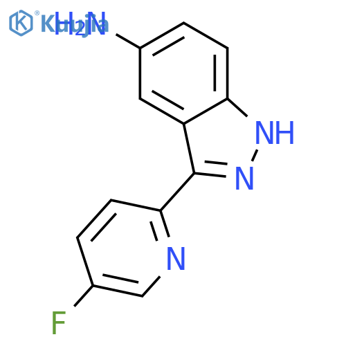 3-(5-Fluoropyridin-2-yl)-1H-indazol-5-amine structure