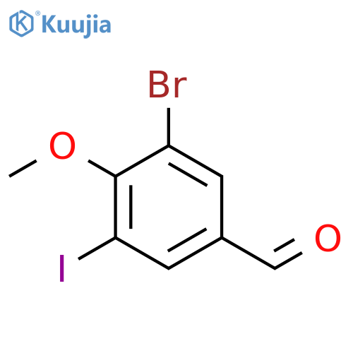 3-Bromo-5-iodo-4-methoxybenzaldehyde structure