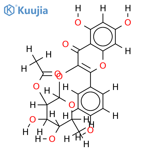 2’’-O-Acetylafzelin structure