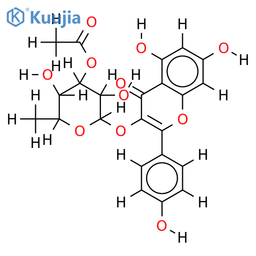 3’’-O-Acetylafzelin structure
