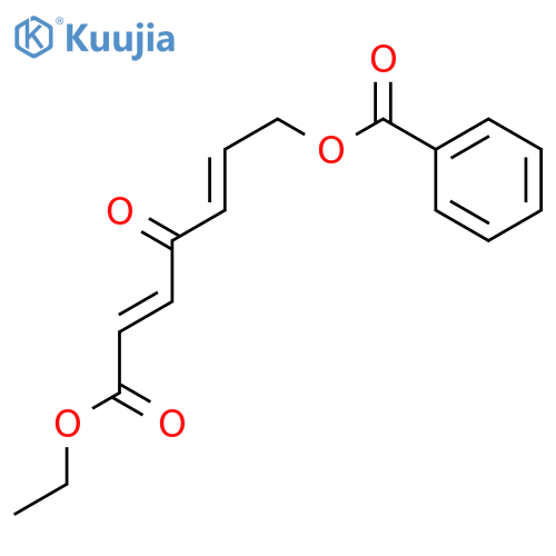 2,5-Heptadienoic acid,7-(benzoyloxy)-4-oxo-, ethyl ester, (2E,5E)- structure