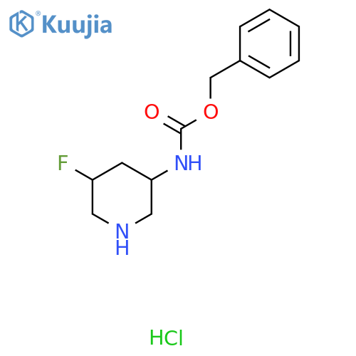 Benzyl 5-Fluoropiperidin-3-ylcarbamate Hydrochloride structure