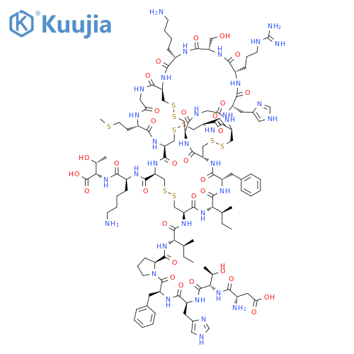Hepcidin 25 (human) structure