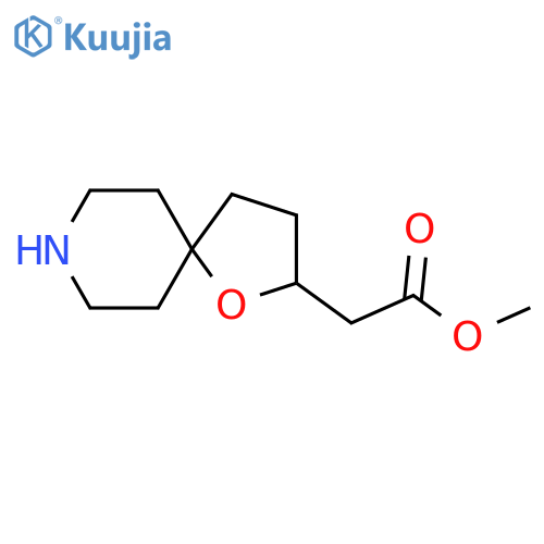 Methyl 2-{1-oxa-8-azaspiro[4.5]decan-2-yl}acetate structure