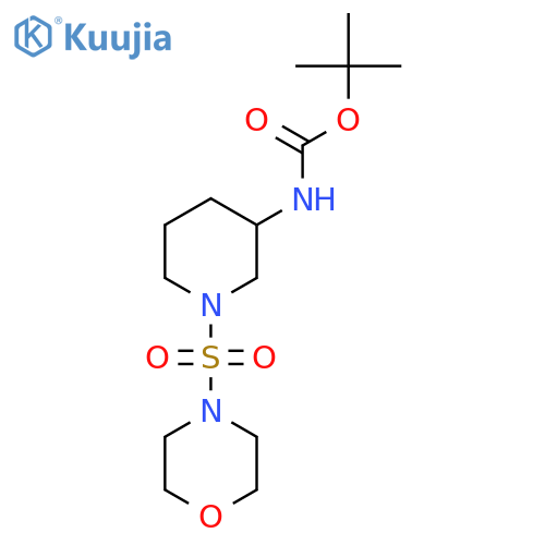 tert-butyl N-1-(morpholine-4-sulfonyl)piperidin-3-ylcarbamate structure