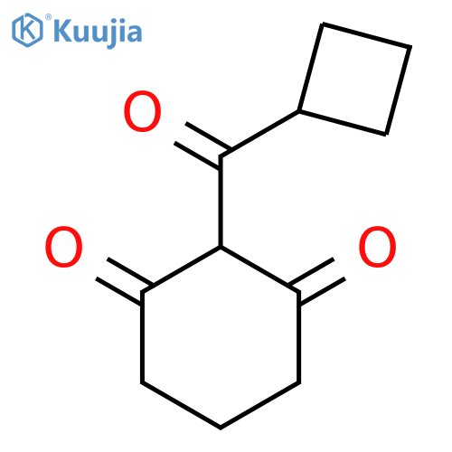 2-cyclobutanecarbonylcyclohexane-1,3-dione structure