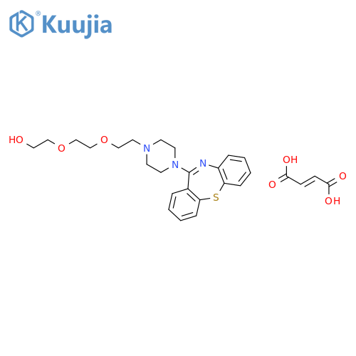 2-2-2-(4-Dibenzob,f1,4thiazepin-11-yl-1-piperazinyl)ethoxyethoxyethanol Fumarate structure