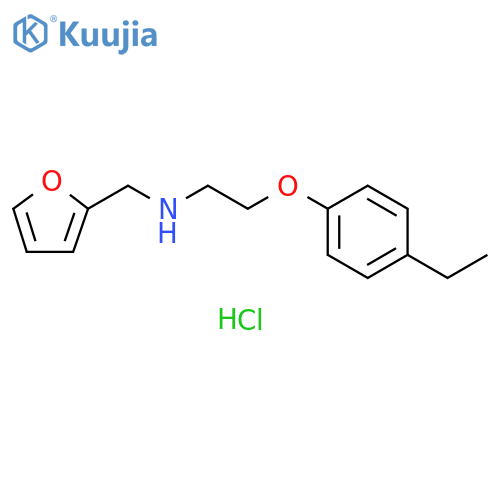 2-(4-Ethylphenoxy)-N-(2-furylmethyl)-1-ethanamine hydrochloride structure