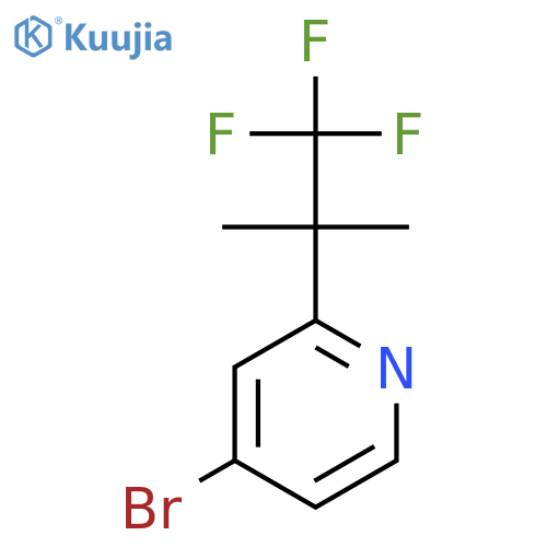 4-Bromo-2-(1,1,1-trifluoro-2-methylpropan-2-yl)pyridine structure