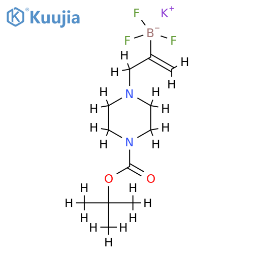 Potassium 3-(4-Boc-piperazin-1-yl)prop-1-en-2-yltrifluoroborate structure