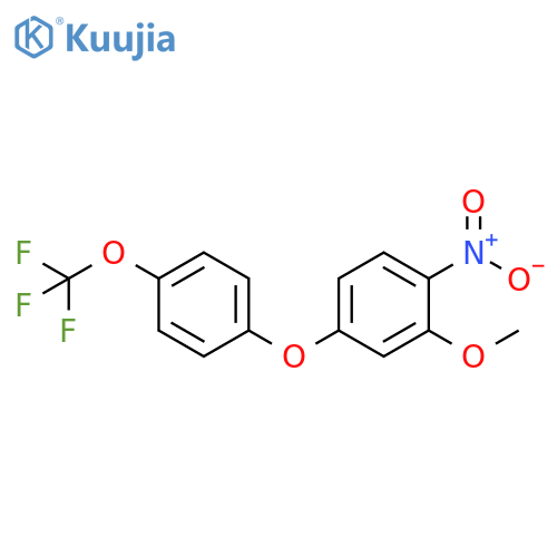 Benzene, 2-methoxy-1-nitro-4-[4-(trifluoromethoxy)phenoxy]- structure