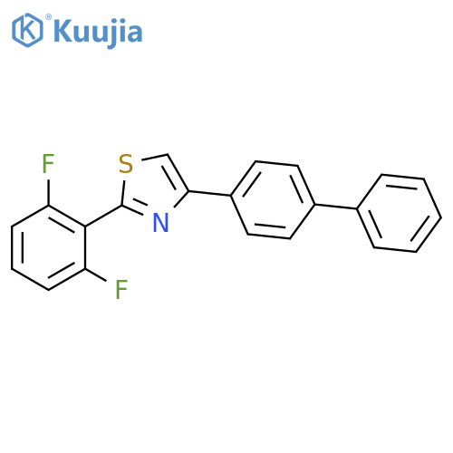 Thiazole, 4-[1,1'-biphenyl]-4-yl-2-(2,6-difluorophenyl)- structure