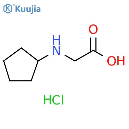 2-(cyclopentylamino)acetic acid hydrochloride structure
