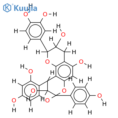 ent-epiafzelechin(4alpha-->8;2alpha-->O-->7)-epicatechin structure