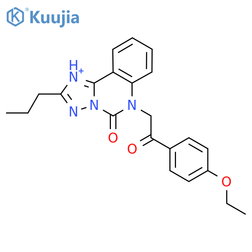 6-[2-(4-ethoxyphenyl)-2-oxoethyl]-2-propyl-5H,6H-[1,2,4]triazolo[1,5-c]quinazolin-5-one structure