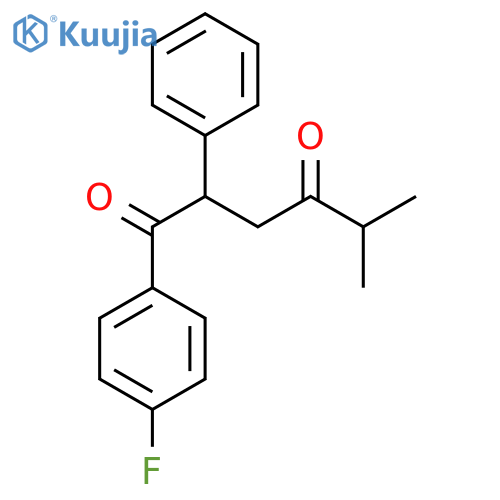 1-(4-Fluorophenyl)-5-methyl-2-phenylhexane-1,4-dione structure