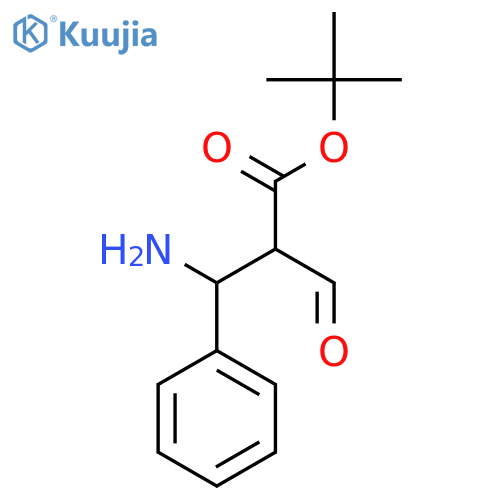 tert-butyl N-[(1S)-3-oxo-1-phenylpropyl]carbamate structure