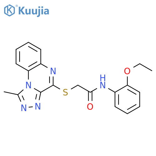 N-(2-ethoxyphenyl)-2-({1-methyl-[1,2,4]triazolo[4,3-a]quinoxalin-4-yl}sulfanyl)acetamide structure