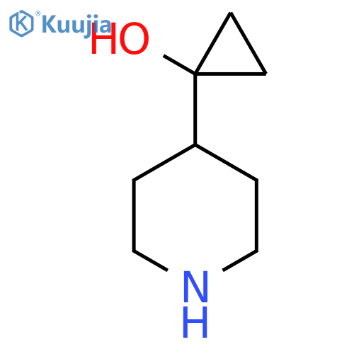 1-(Piperidin-4-yl)cyclopropan-1-ol structure